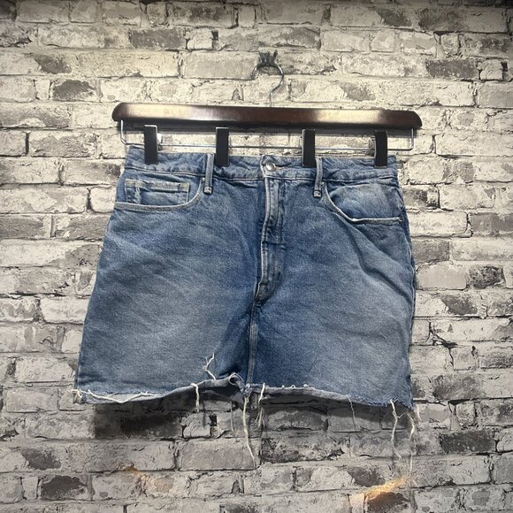 Good American Dresses & Skirts - EUC Good American Distressed Denim Skirt Size 12/31